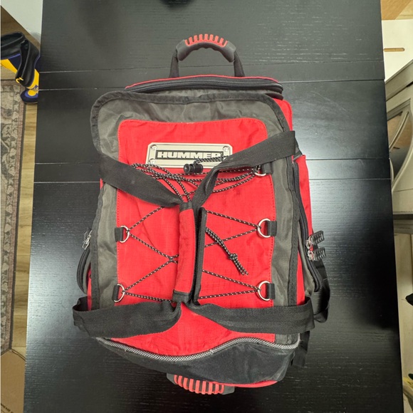 Hummer x Samsonite Red & Black Convertible Duffle Bag‎ BackpackDufflebag